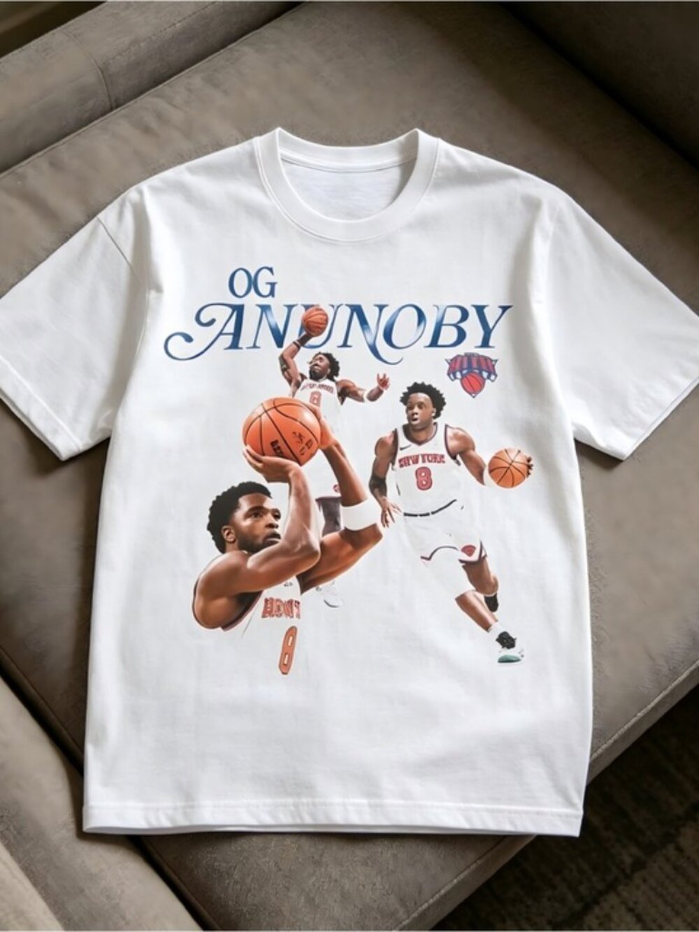 Kith For The New York Knicks Og Anunoby Legend Tee Graphic T-shirt unisex